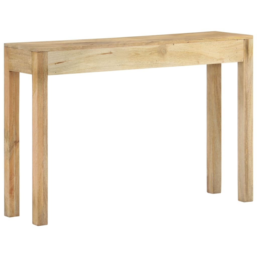 Mesa Consola Madera Maciza De Mango Decolorada 110x30x75 Cm_1