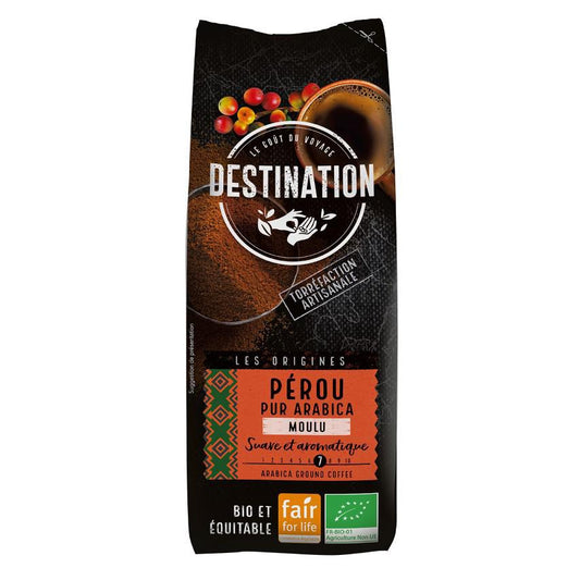 Café Moído Peru Puro Arábica 100% BIO Destino 250 g