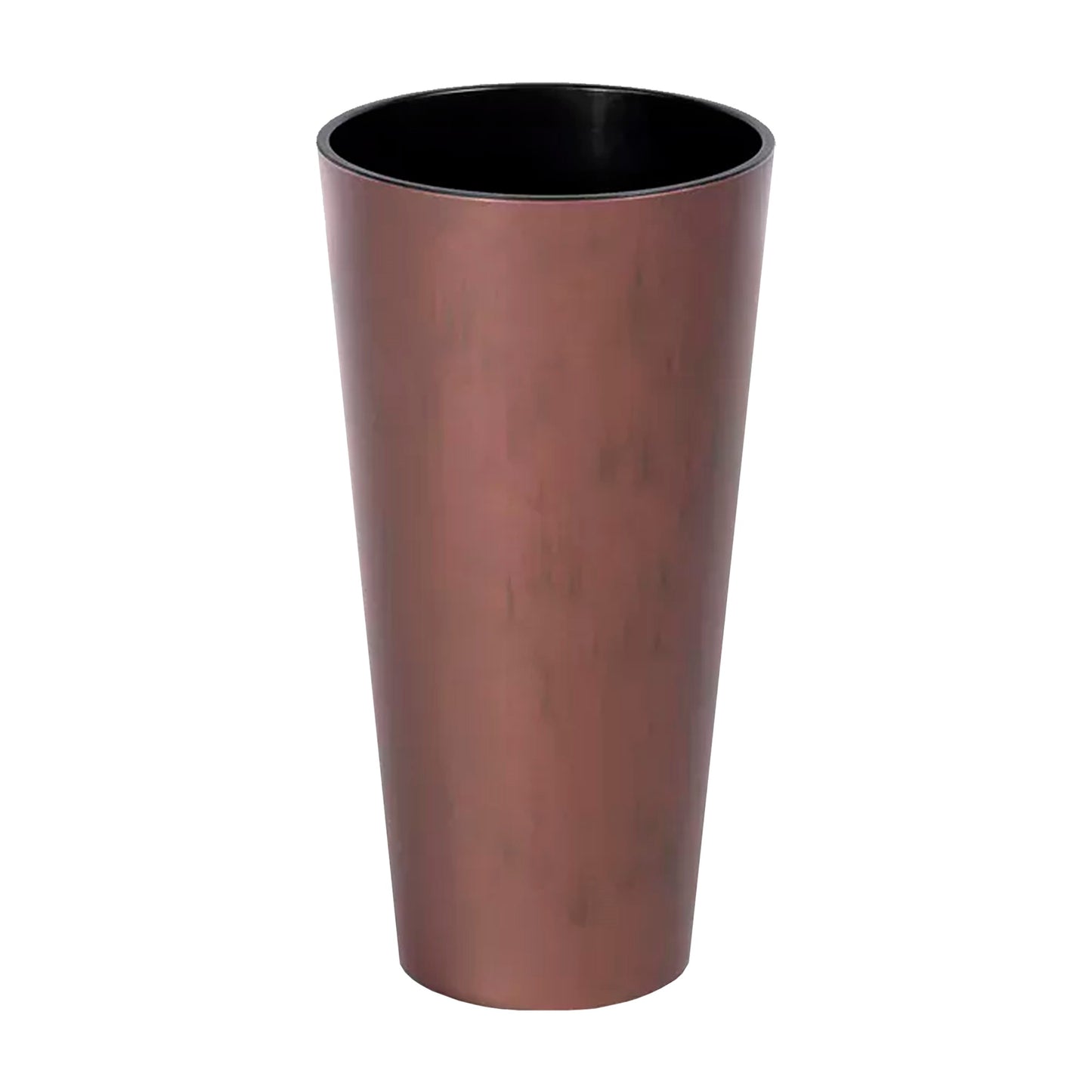 Maceta Tubus Slim Corten 8l., Con Depósito, Dimensiones (mm) 200x200x381, Color Cobre