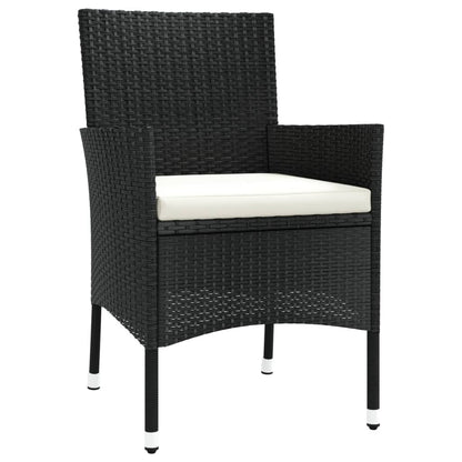 Vidaxl Set De Comedor Jardín 11 Pzas Con Cojines Ratán Sintético Negro_3