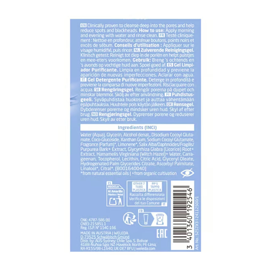 Gel de Limpeza Purificante Weleda Naturally Clear 100 ml