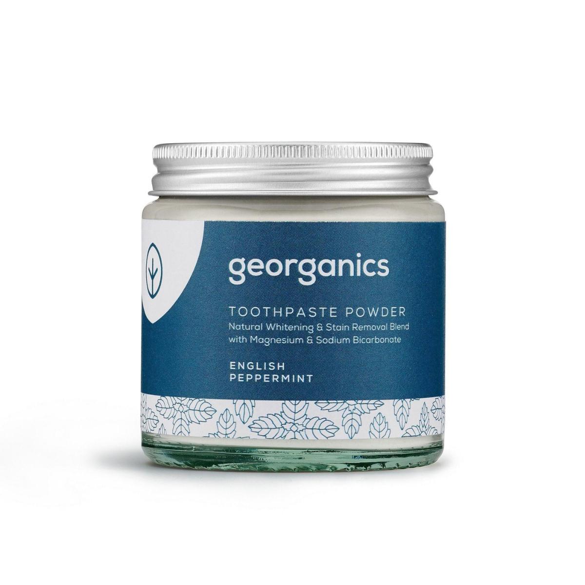 Pasta de dentes em pó de menta Georganics 120 ml