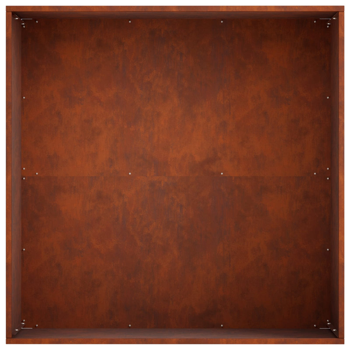 Macetero De Jardín Oxidado 60 X 60 X 30 Cm Acero Oxidado_4