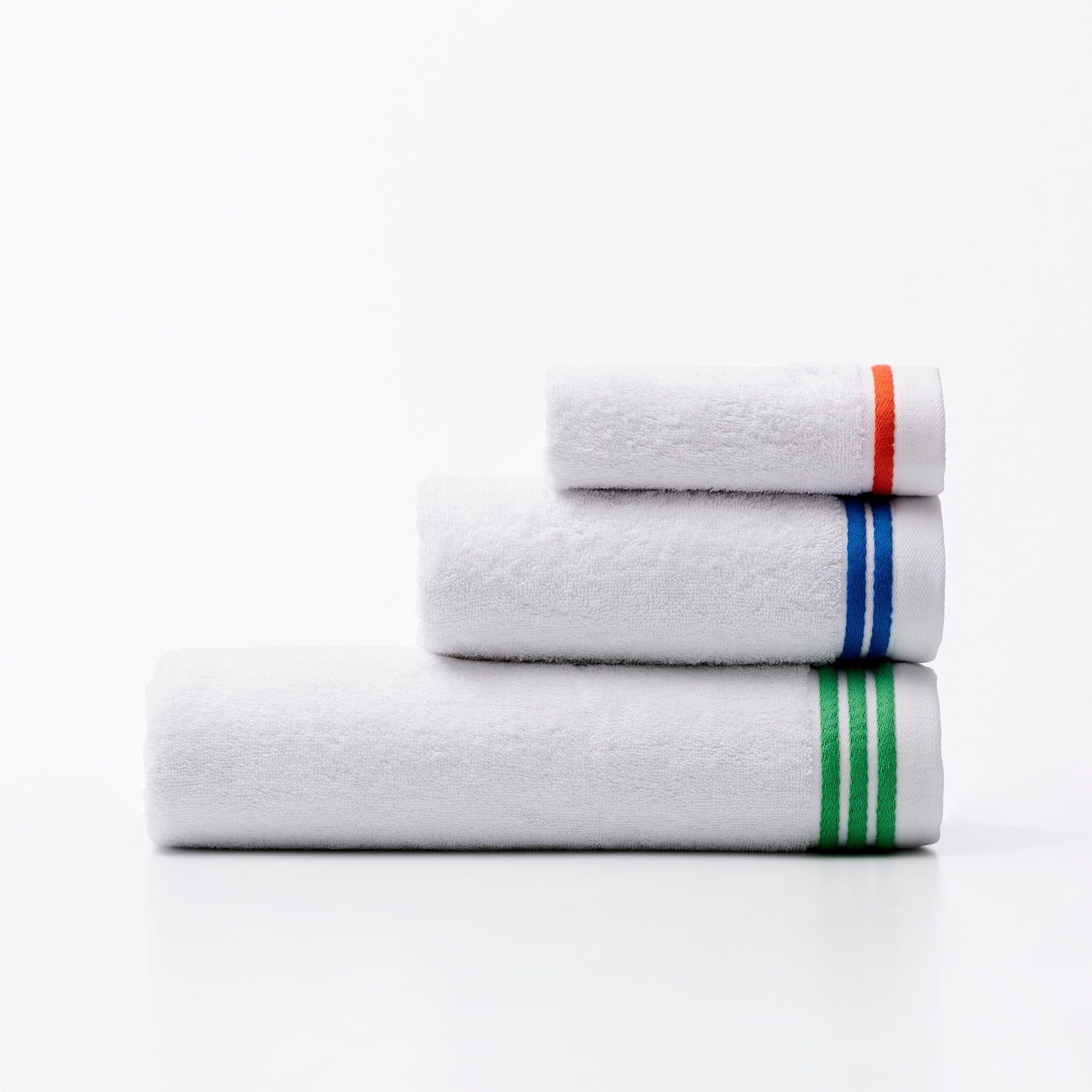 Set 3pc Toalla De Baño (tocador 30x50cm + Manos 50x90cm + Baño 70x140cm) 450gsm 100% Algodón Rainbow Be_2
