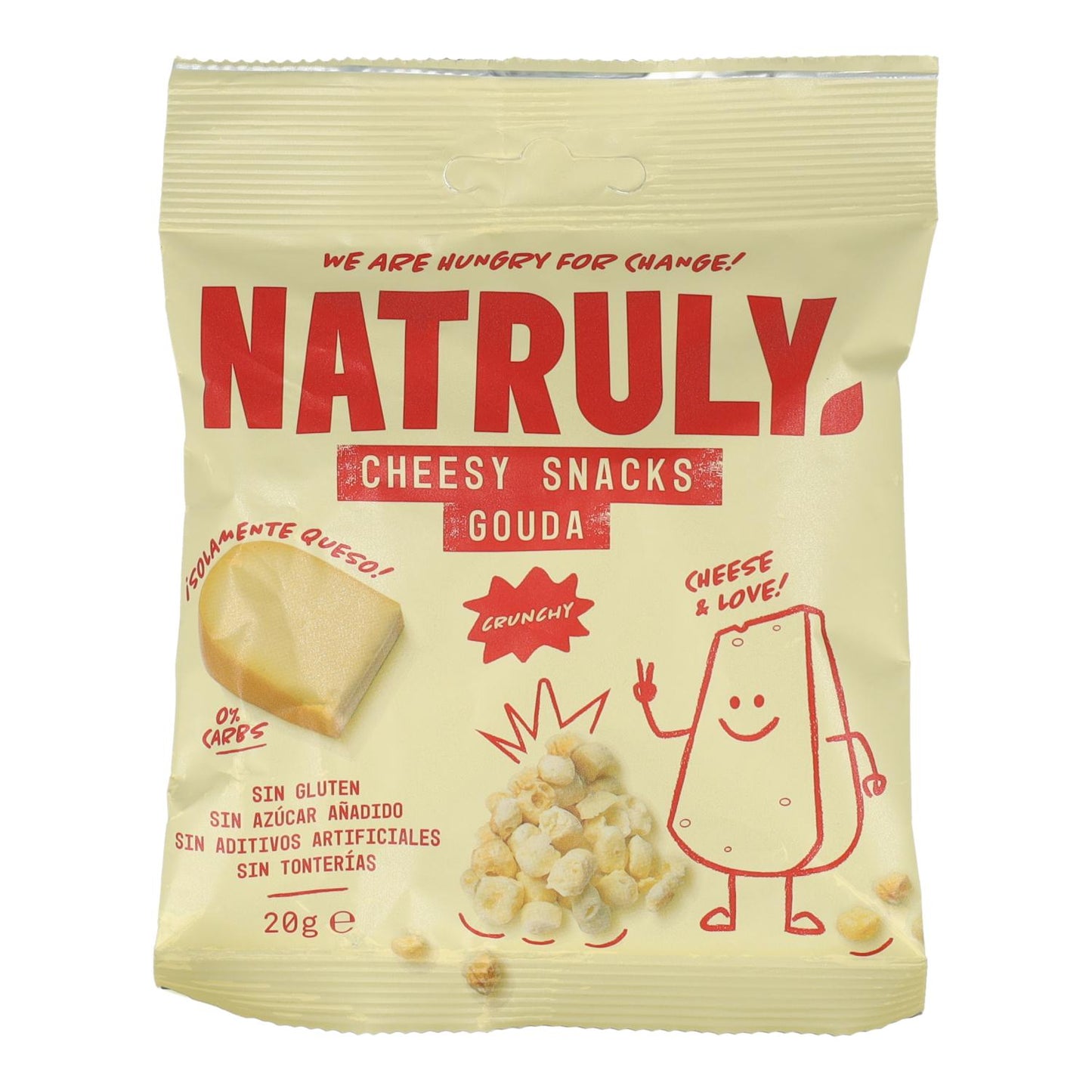 Salgadinhos de queijo Natruly 20g