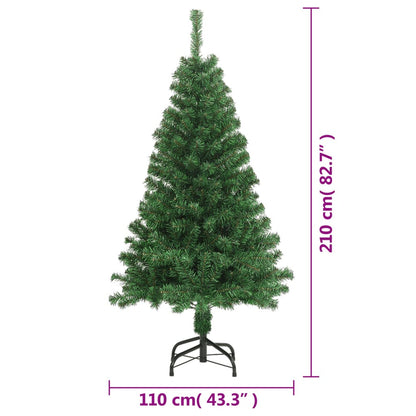 Vidaxl Árbol De Navidad Artificial Con Ramas Gruesas Pvc Verde 210 Cm_2