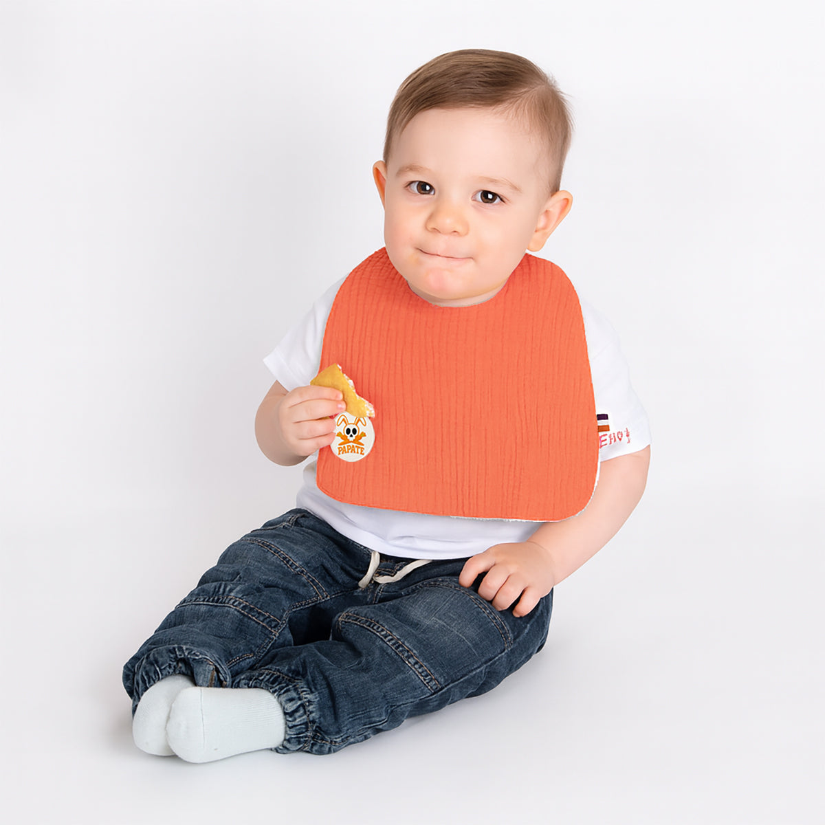 Babero De Algodón Orgánico Fresa_4