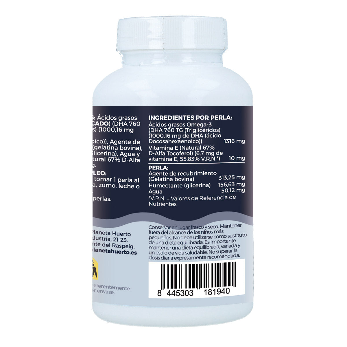 DHA 1000 mg Planet Garden 60 pérolas