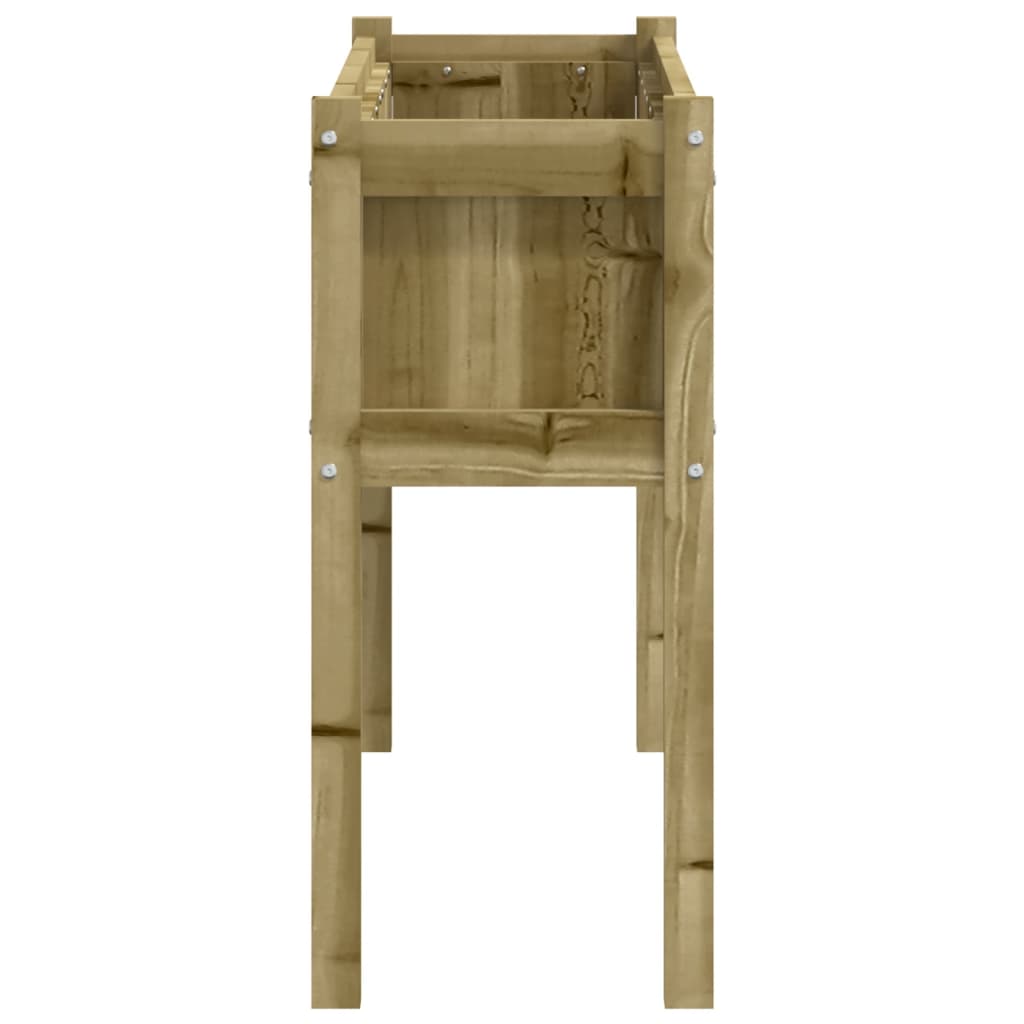Jardinera Con Patas Madera De Pino Impregnada 110x31x70 Cm_5