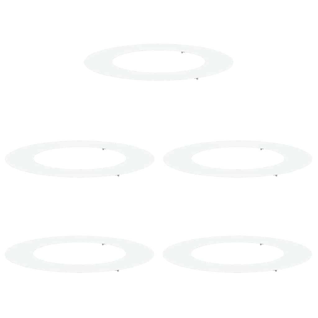 Adecuado Para Anillos De Árbol Plano 5 Uds. Ø50/80 Cm Acero_0