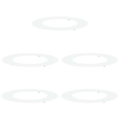 Adecuado Para Anillos De Árbol Plano 5 Uds. Ø50/80 Cm Acero_0