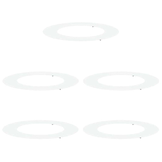 Adecuado Para Anillos De Árbol Plano 5 Uds. Ø50/80 Cm Acero_0