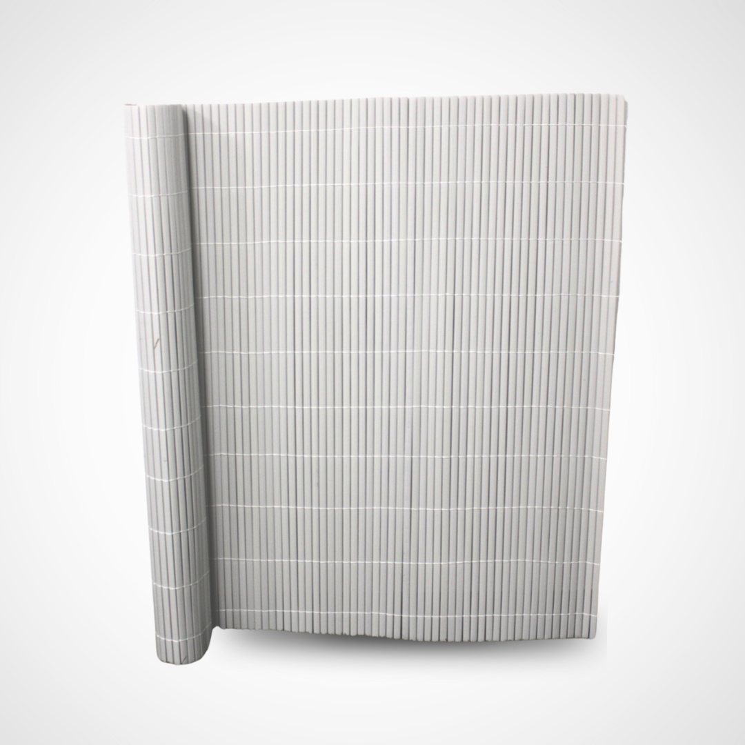 Cañizo Pvc Doble Cara| 1,5x3 M| Color Blanco| Lamas 11 Mm| Composición 100% Pvc| Bridas Sujeción Incluidas_1