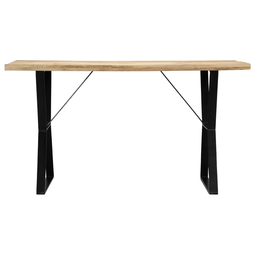 Mesa De Comedor De Madera Maciza De Mango 140x80x76 Cm_0