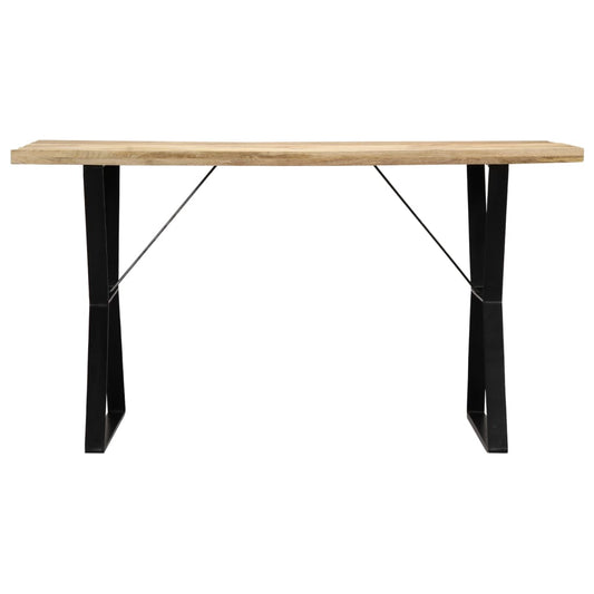 Mesa De Comedor De Madera Maciza De Mango 140x80x76 Cm_0