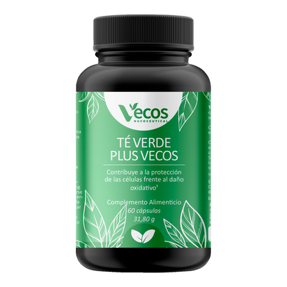 Té Verde Plus Vecos 60 Cápsulas | Control De Peso Y Metabolismo | Con Egcg Y Vitamina C_0
