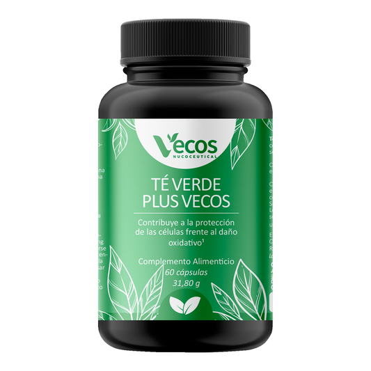 Té Verde Plus Vecos 60 Cápsulas | Control De Peso Y Metabolismo | Con Egcg Y Vitamina C_0