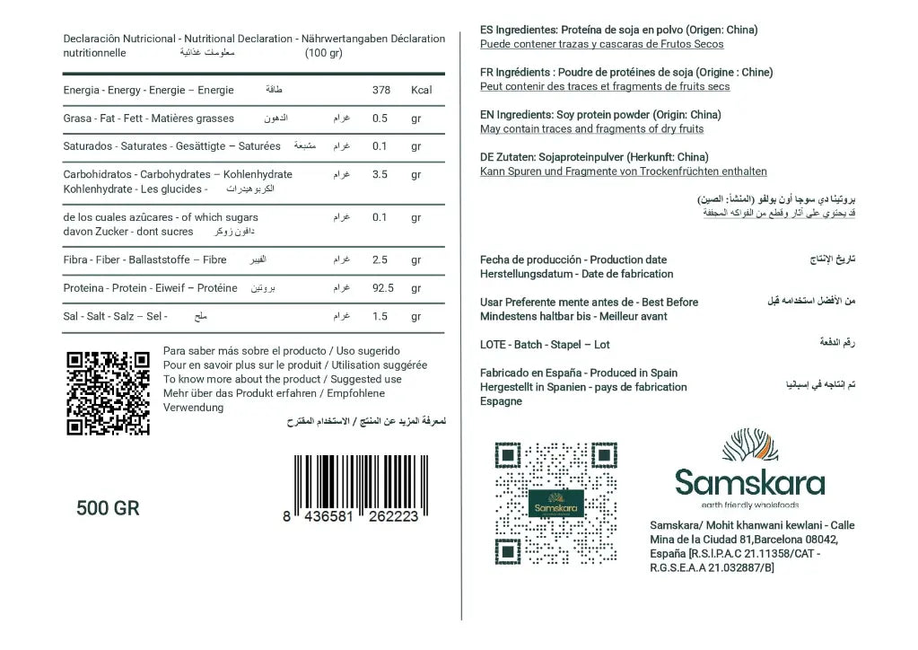 Proteína De Soja Bio - 500g_1