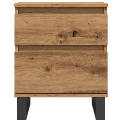 Mesita De Noche Madera De Ingeniería Roble Artisian 40x35x50 Cm_2
