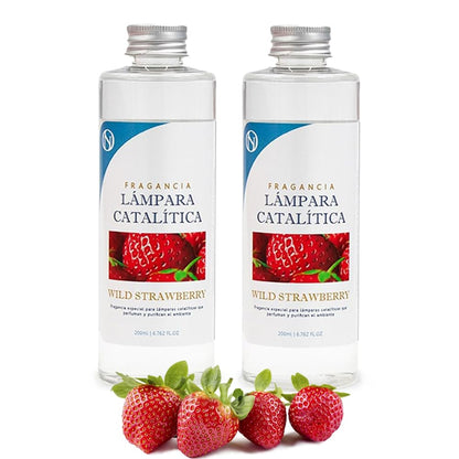 Pack 2x Fragancias Para Lámpara Catalítica 200ml: Aroma Wild Strawberry - Disfruta De Tu Aroma Favorito Más Tiempo_0
