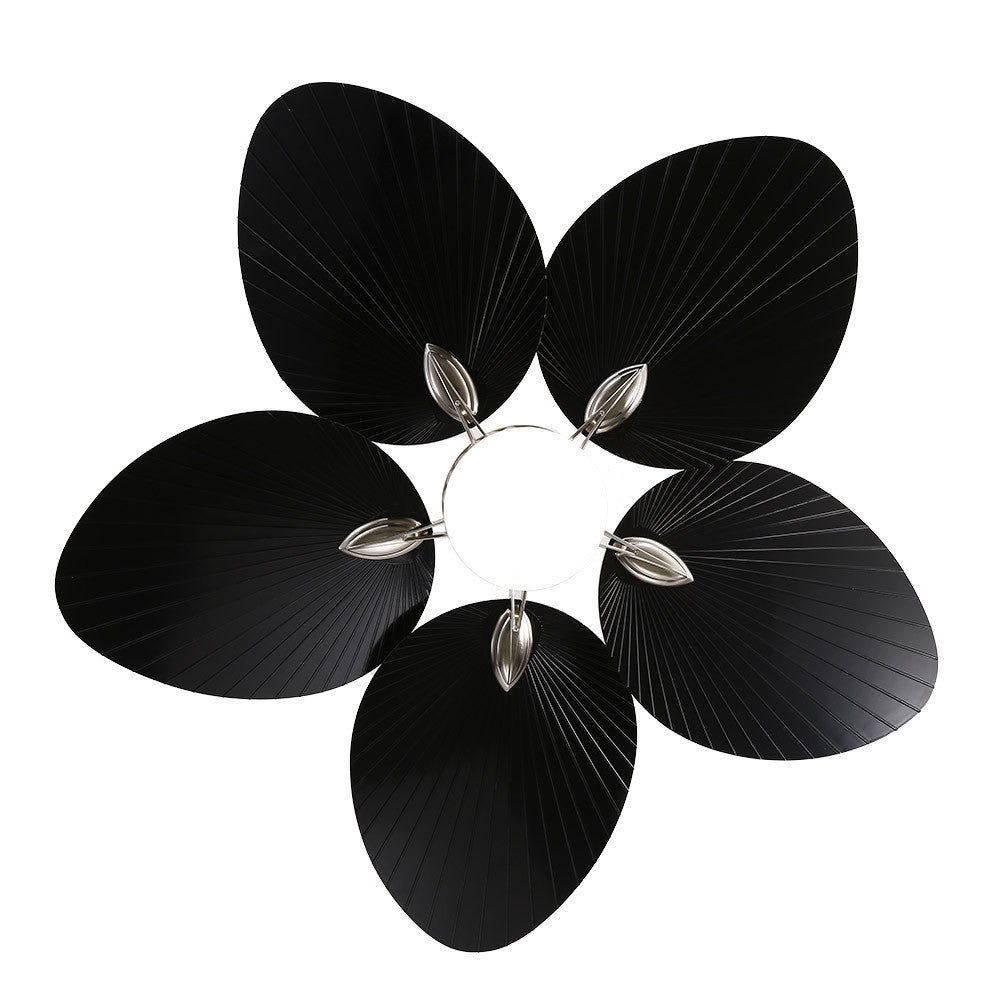Ventilador Dc Chaw 24w 2950lm Niquel/negro 5asp.6vel.132d C/remoto, Memoria Y Temp.3000-4000-6000k_2