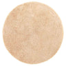 Vidaxl Alfombra Peluda De Pelo Largo Navarra Beige 160x160cm Poliéster