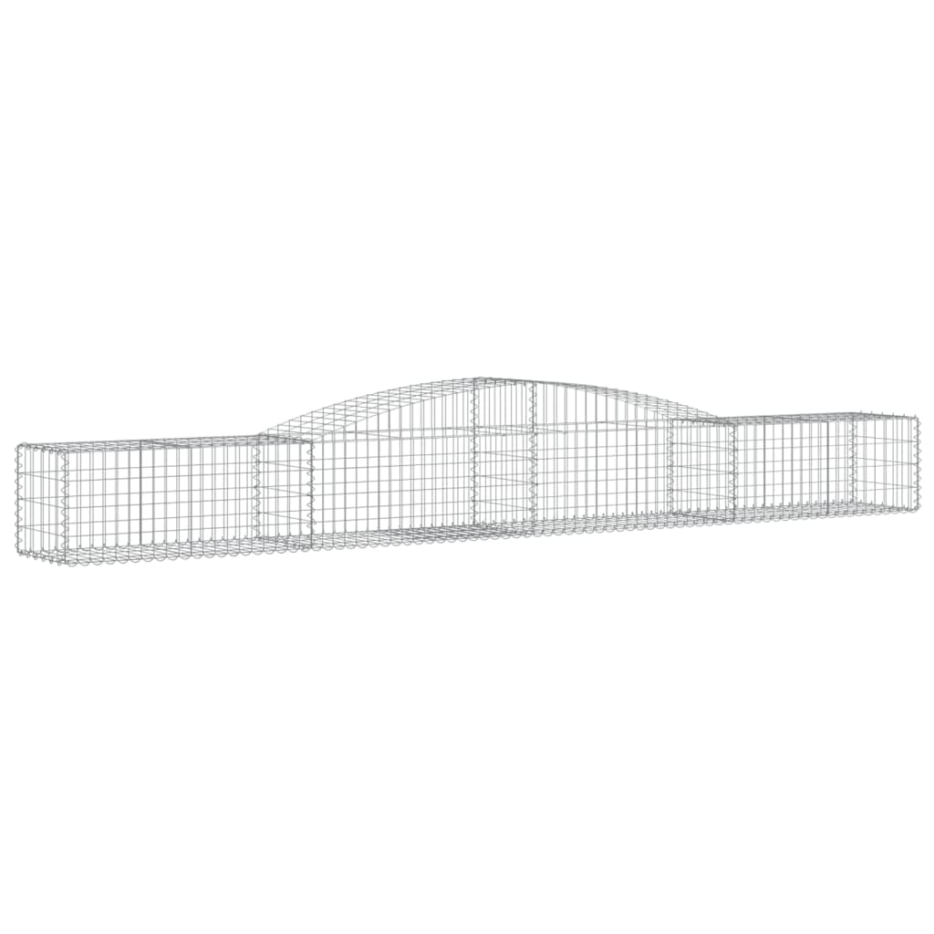 Cestas De Gaviones 6 Uds Forma De Arco Hierro 400x50x40/60 Cm_2