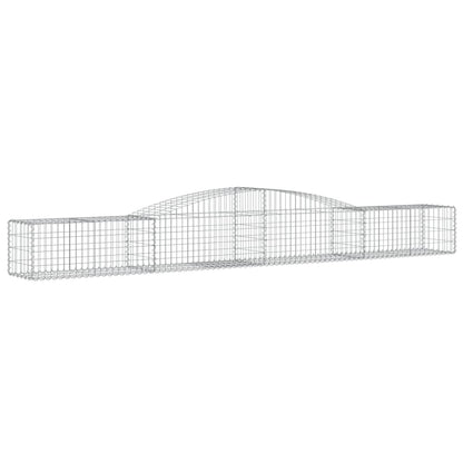 Cestas De Gaviones 6 Uds Forma De Arco Hierro 400x50x40/60 Cm_2