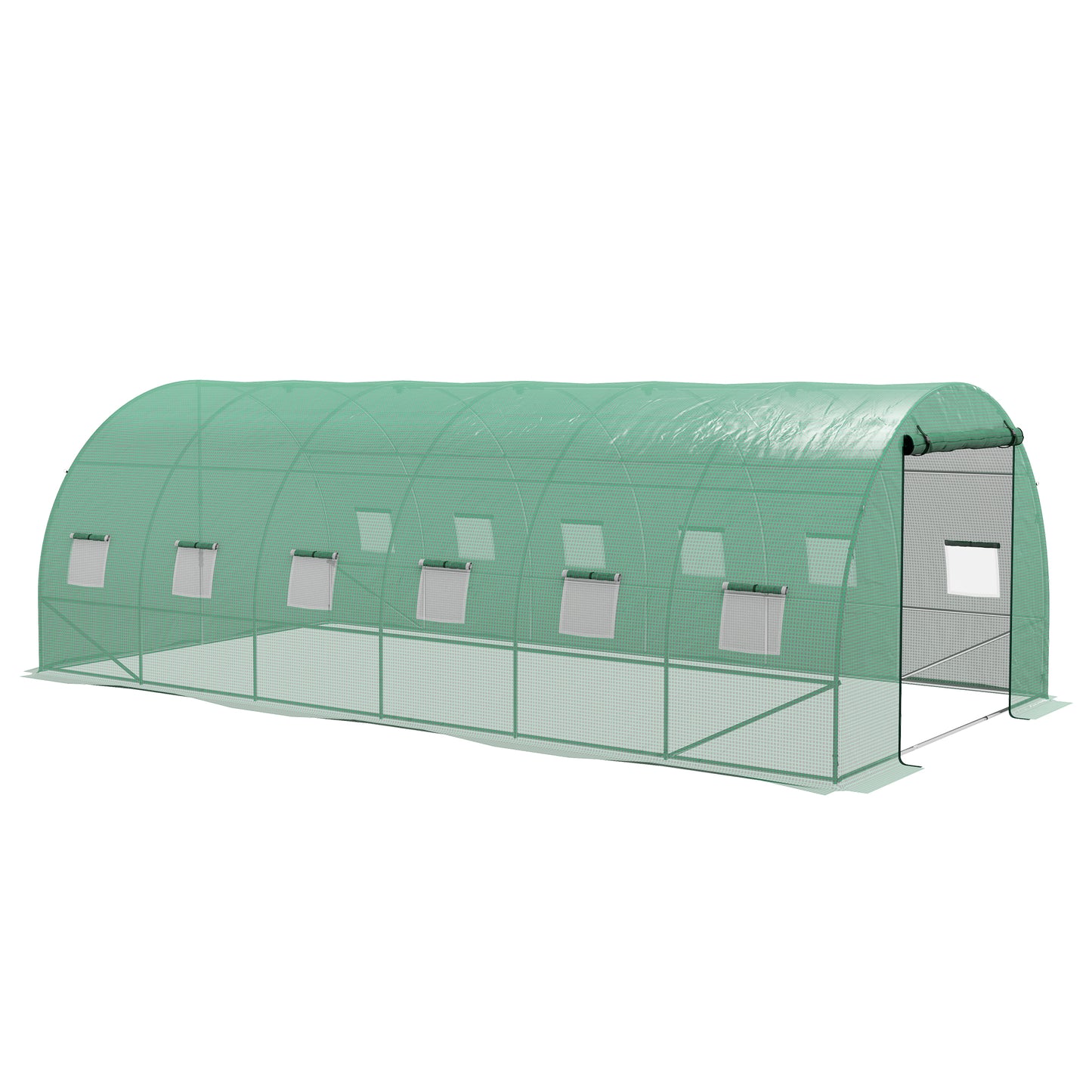 Outsunny Invernadero De Exterior 6x3x2 M Con Sistema De Riego Integrado Verde_0
