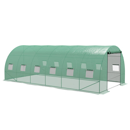 Outsunny Invernadero De Exterior 6x3x2 M Con Sistema De Riego Integrado Verde_0