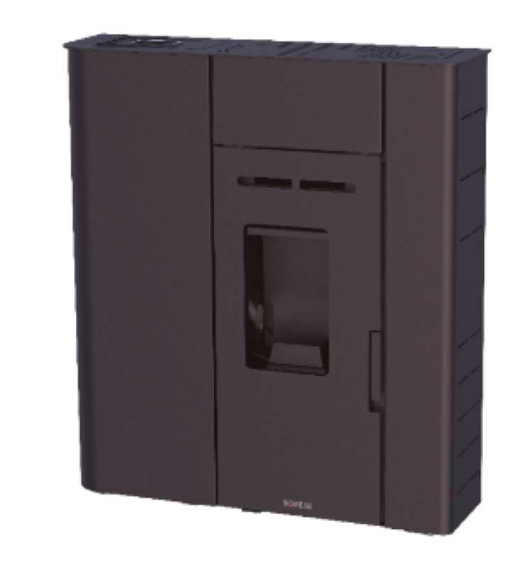 Bricosol Estufa De Pellet Boreal 12 Kw Slim Negro_0