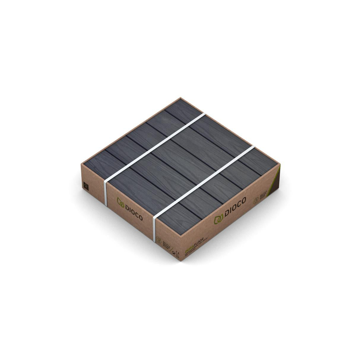 Embalagem de 4 peças compostas encapsuladas Durafloor 50x50 Dioco Grey