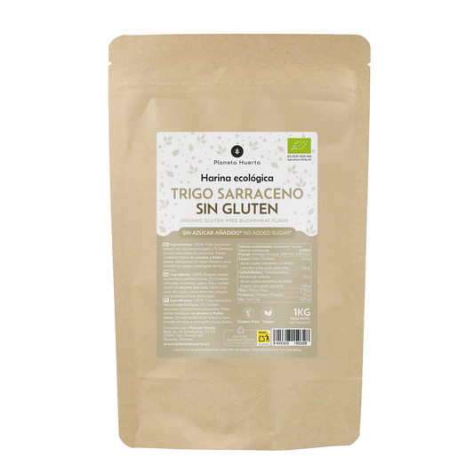 Farinha de trigo sarraceno sem glúten ECO Planeta Huerto 1 kg