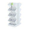 Pacote 2 Maceteros Verticais Prosperplast Mini Cascade De Plástico Branco 19,5 (comprimento) X 11,4 (largura) X 47,5 (alto) Cm Com 2 Tesoura De Jardim