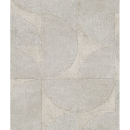 Noordwand Papel Pared Vintage Deluxe Graphic Circle Look Gris Beige_0