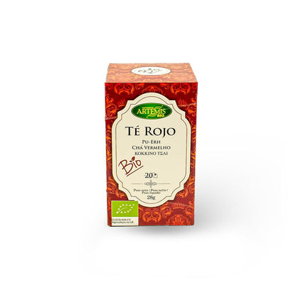 Saquetas de Chá Puerh Vermelho Eco 20 Filtros Artemisbio