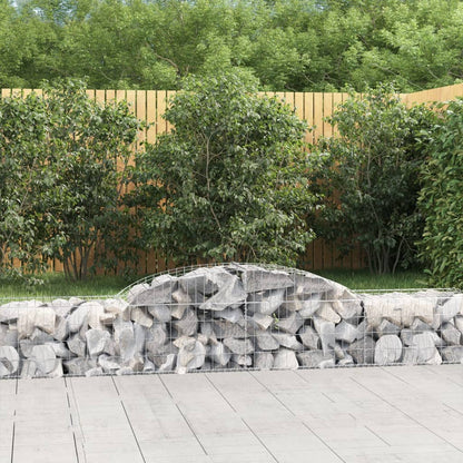 Cestas De Gaviones 6 Uds Forma De Arco Hierro 300x50x40/60 Cm_1