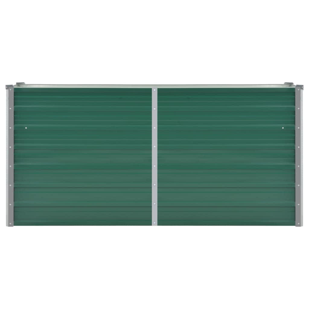 Arriate De Jardín De Acero Galvanizado Verde 160x40x77 Cm_3