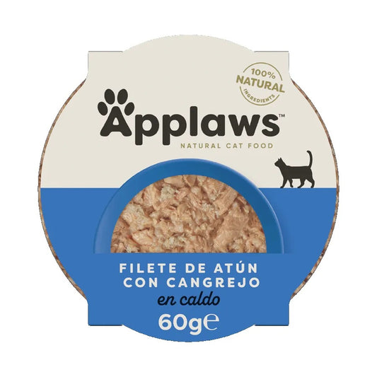 Petisco para gatos Applaws Tuna and Crab 60g