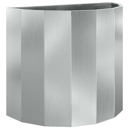Jardinera Plateado 60 X 30 X 50 Cm Acero Galvanizado_0
