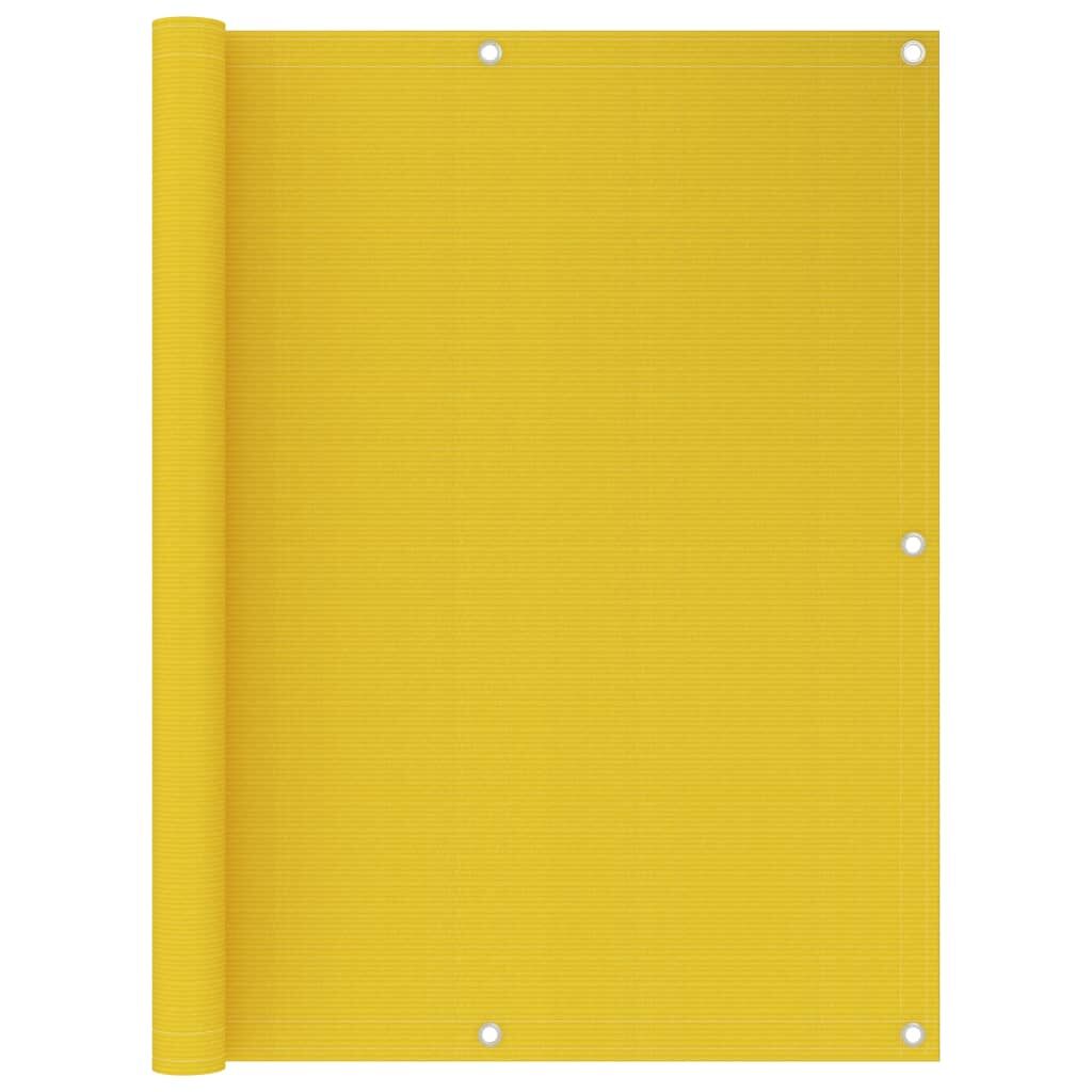 Vidaxl Toldo Para Balcón Hdpe Amarillo 120x600 Cm_0