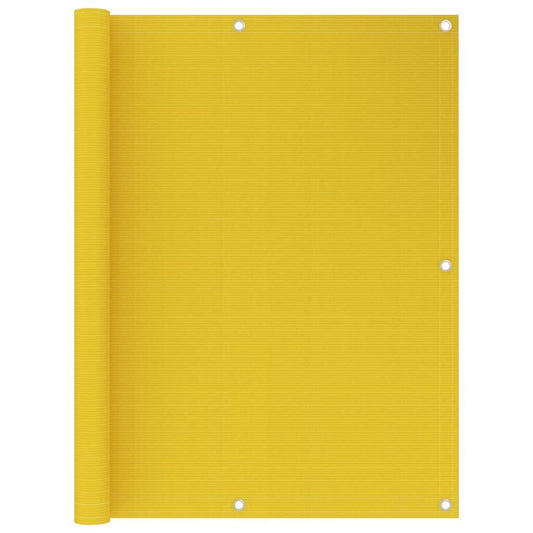 Vidaxl Toldo Para Balcón Hdpe Amarillo 120x600 Cm_0
