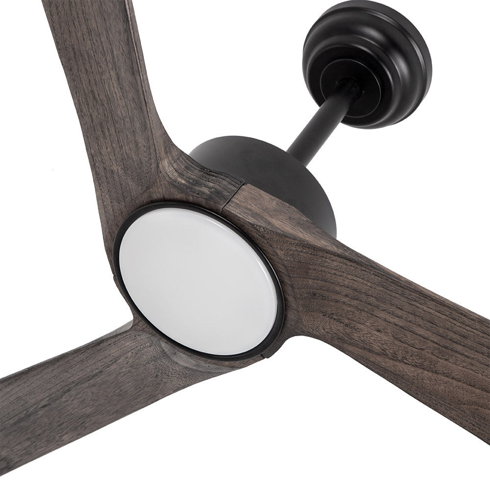 Ventilador Dc Orinoco 24w Negro 3 Aspas Roble 107d 2424lm 3000k-6500k C/remoto, Reg. Intensidad, Temp., Mem._1