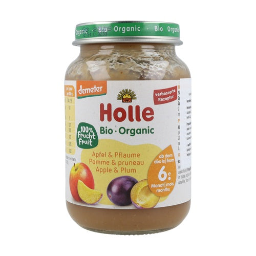 Pote Holle ECO Maçã e Ameixa +6 meses 190 g 
