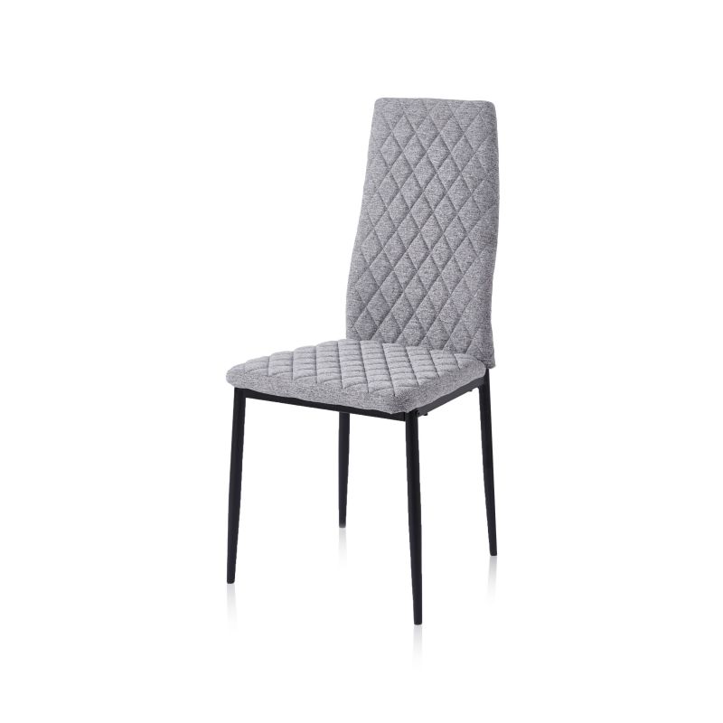 Pack 4 Sillas De Comedor Crossly Tejido, Gris, 44 X 98 X 43_3