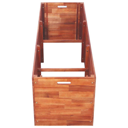 Arriate De Madera De Acacia 150x50x50 Cm_2