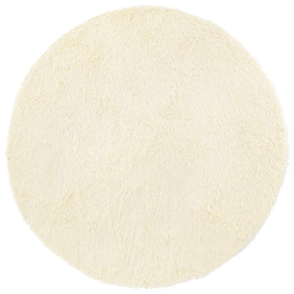 Vidaxl Alfombra Peluda De Pelo Largo Navarra Crema 200x200cm Poliéster_0