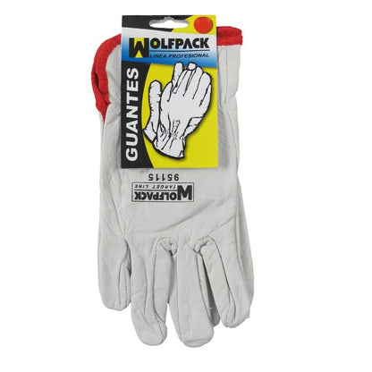 Guantes Piel Flor  10 C/colgador (par)