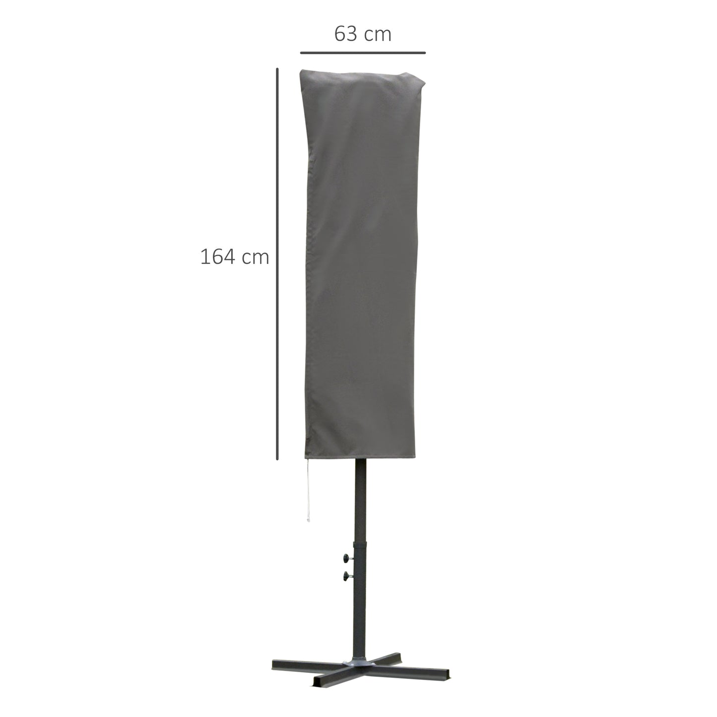 Outsunny Funda Protectora De Sombrilla Ø63x164 Cm Para Jardín Con Varilla_2