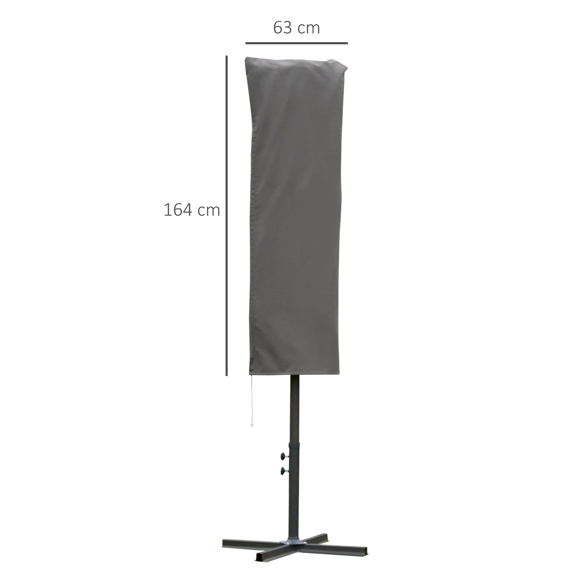 Outsunny Funda Protectora De Sombrilla Ø63x164 Cm Para Jardín Con Varilla_2